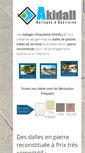 Mobile Screenshot of dalles-piscines.com